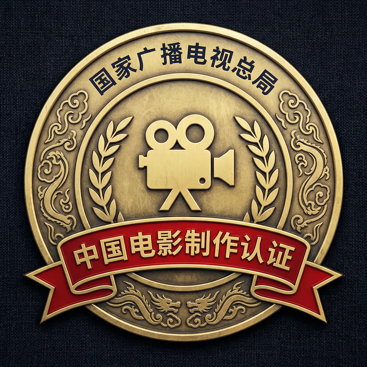 麻豆影视制作许可证徽章-国家广播电视总局颁发